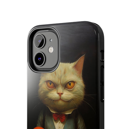 Creepy Spooky Halloween Cat iPhone Case | Dark Academia, Goth