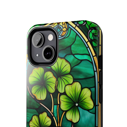 Lucky Charm: Four-Leaf Clover Phone Case | Symbol of Fortune for iPhone Models 11 through 14 Pro Max