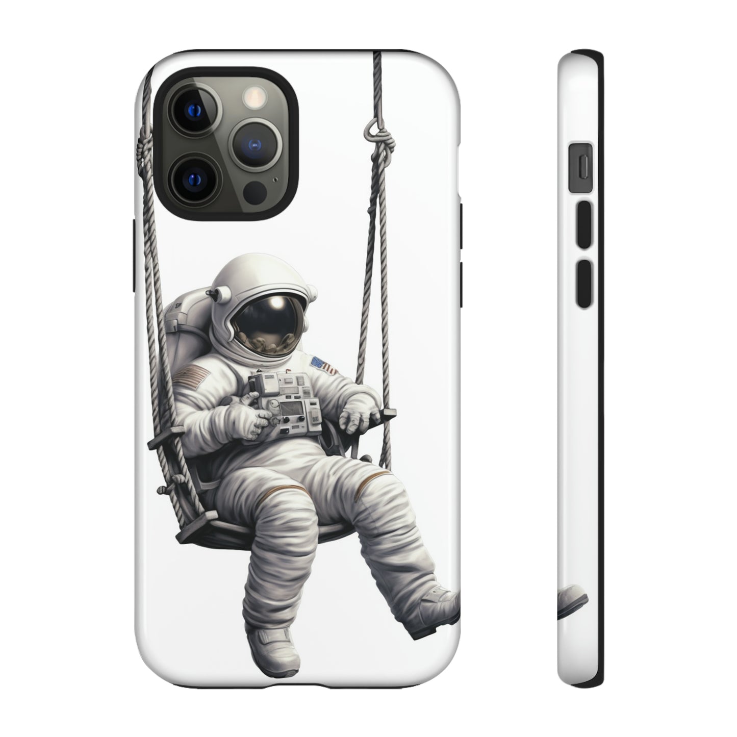 Astronaut on a Swing Phone Case