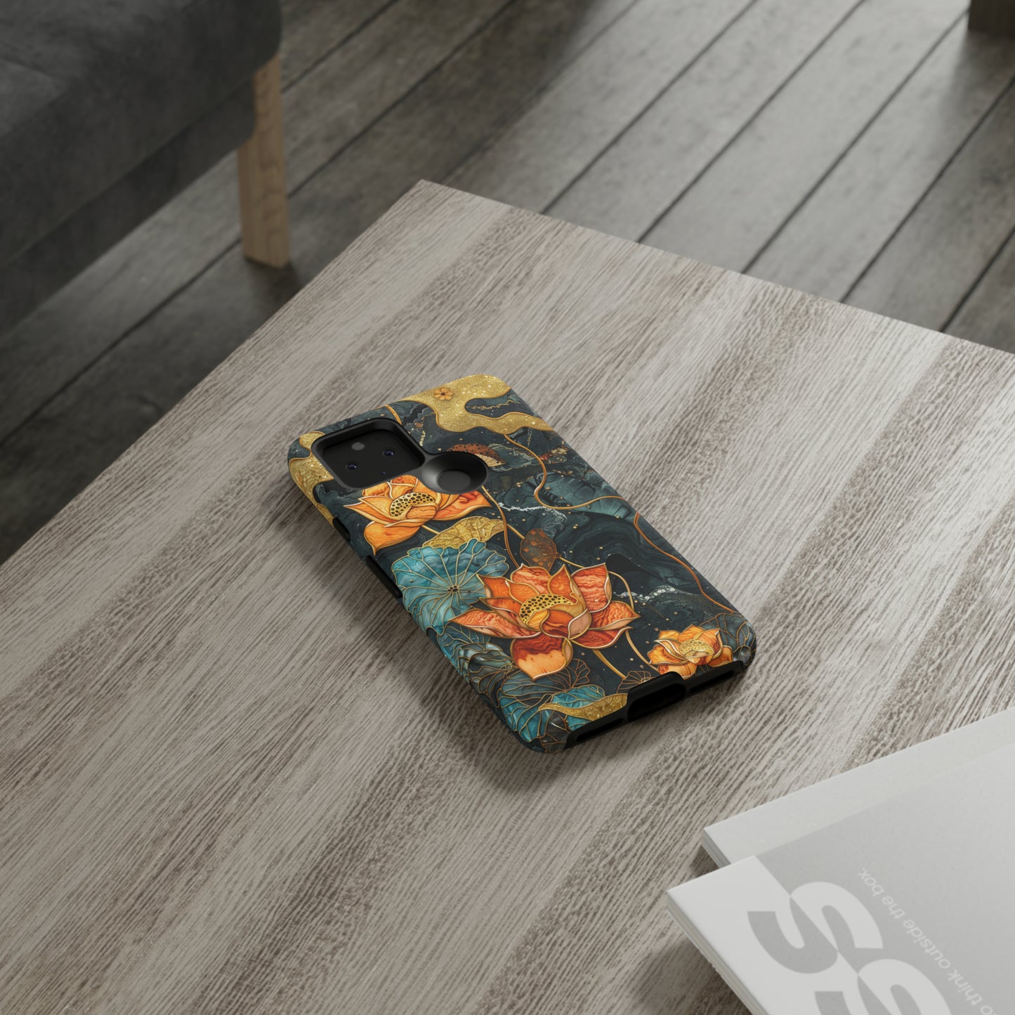 Chiyogami Floral Scroll Work Phone Case