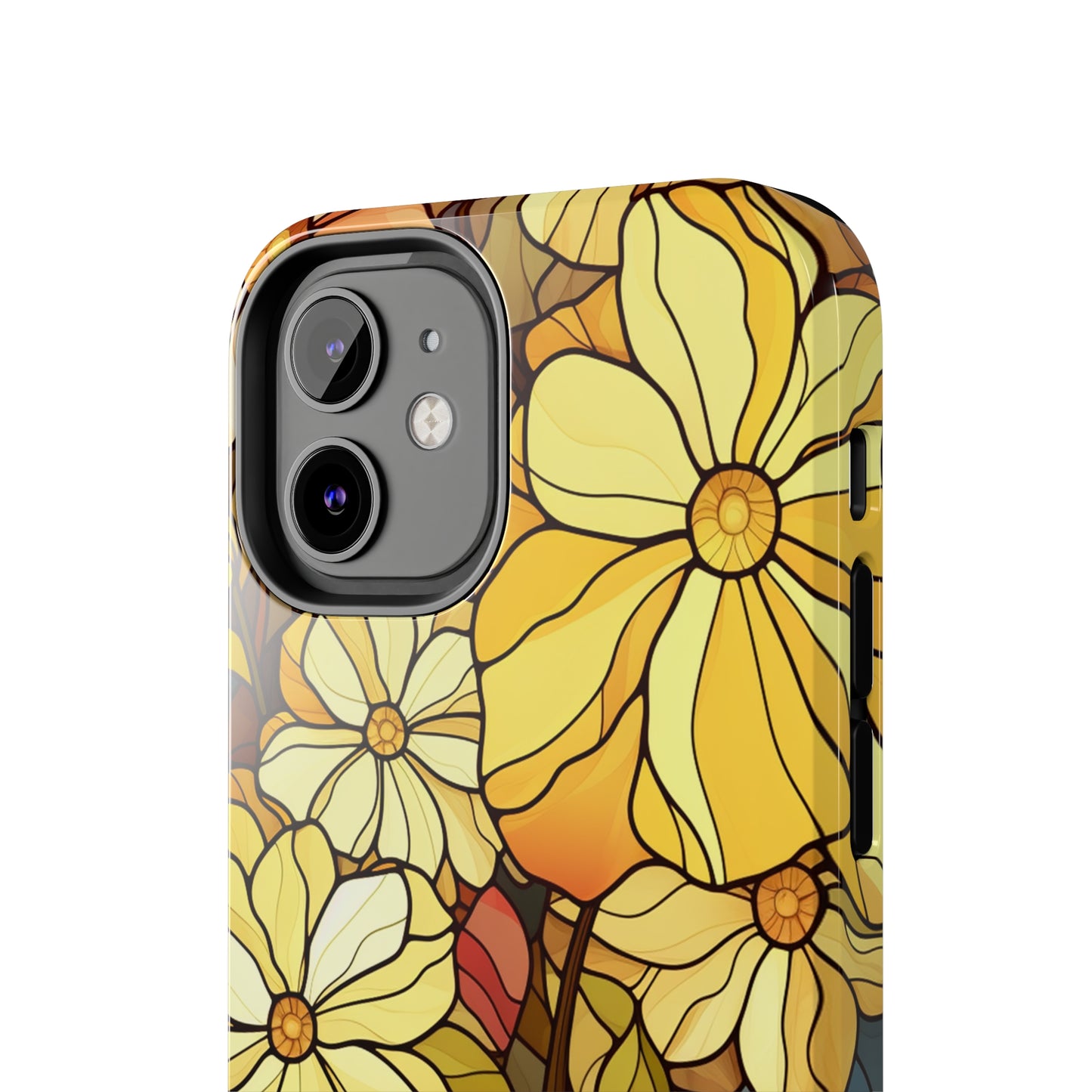 Kaleidoscopic Elegance: Stained Glass Vintage Floral iPhone Case – Timeless Beauty Illuminated