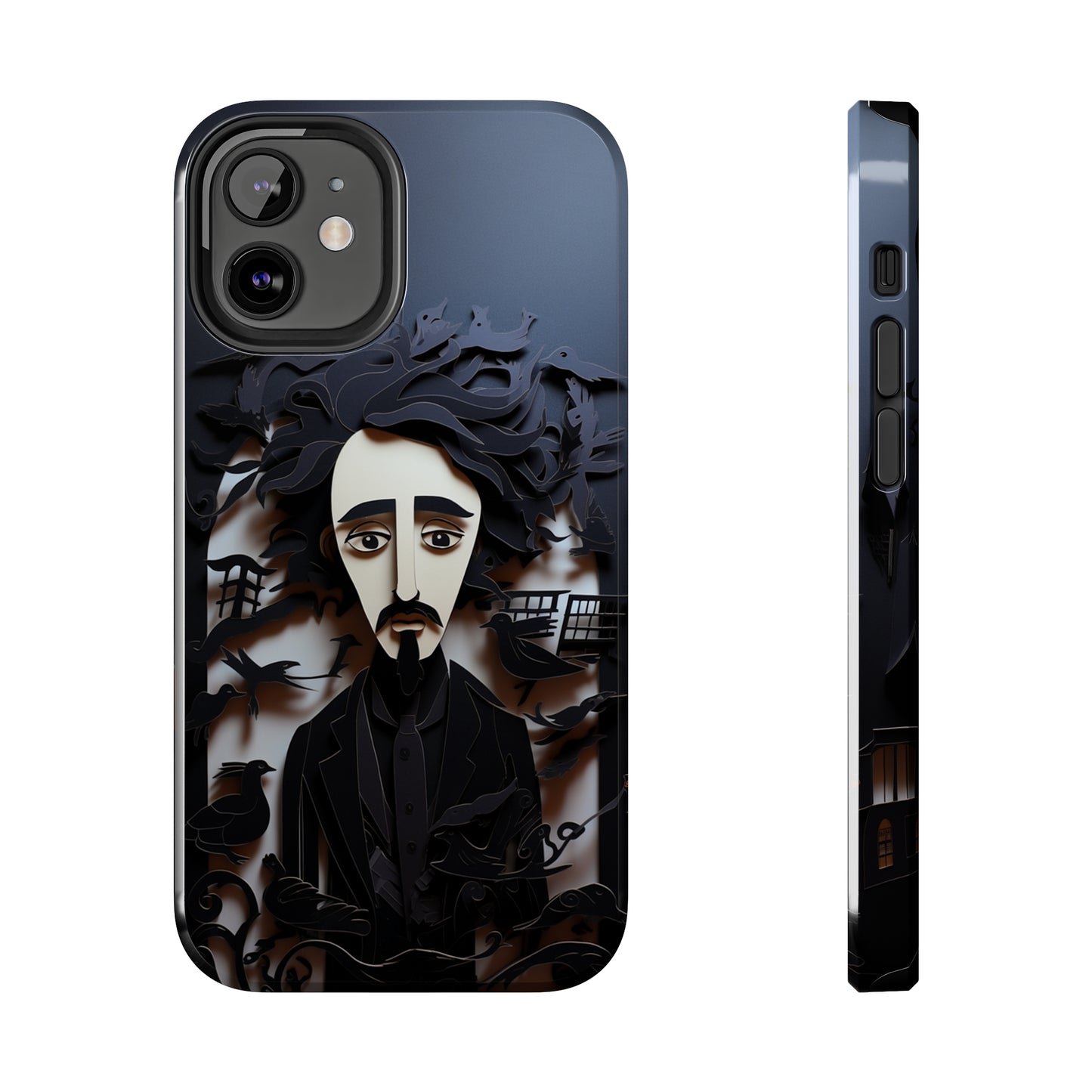 Edgar Allan Poe Gothic Halloween iPhone Case | Embrace the Dark Gothic Charm