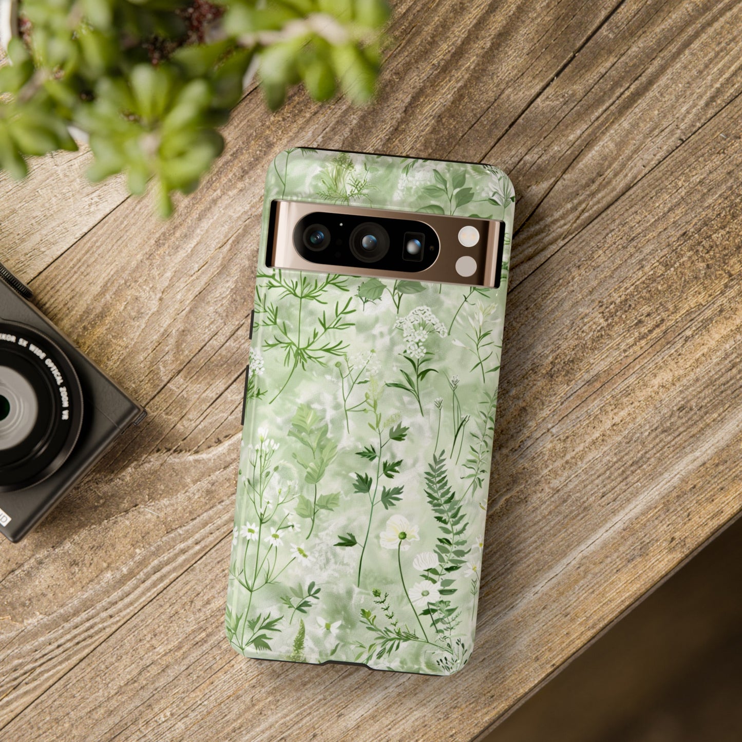 Floral Sage Green Wildflower Phone Case