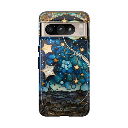 Boho Starry Night Stained Glass Artistry Phone Cover