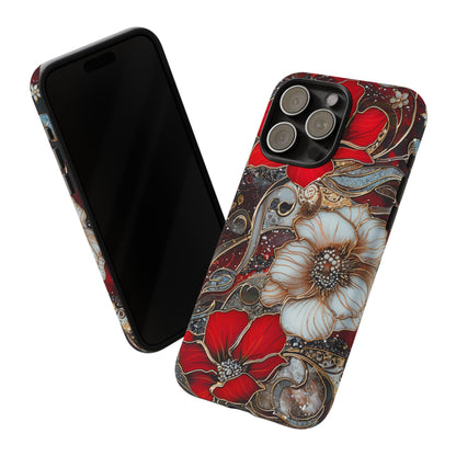 Stained Glass Floral Paisley Explosion Phone Case