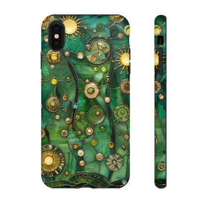 Green Celestial Stained Glass Mosaic Phone Case