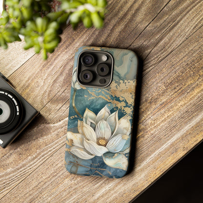 Zen Lotus Gold Floral Phone Case