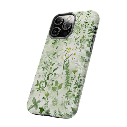 Floral Sage Green Wildflower Phone Case