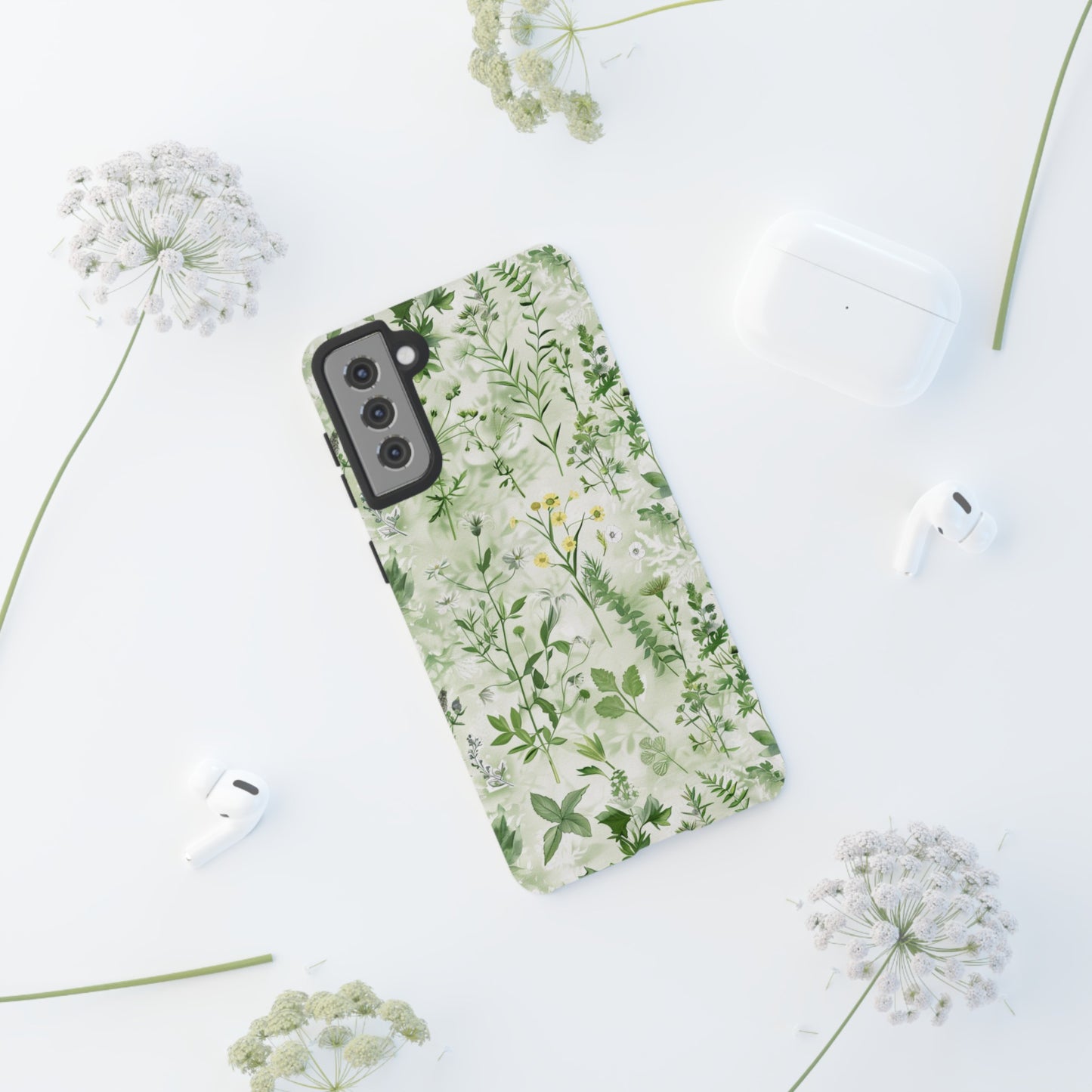 Floral Sage Green Wildflower Phone Case