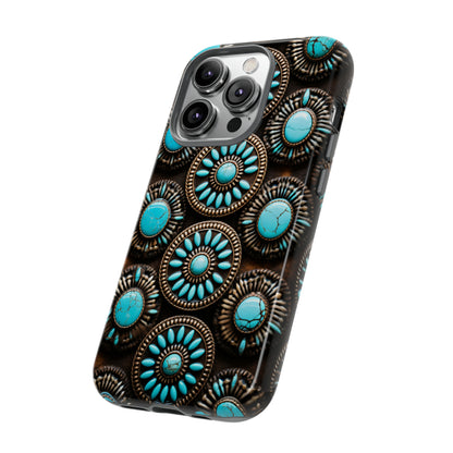 Vintage Navajo Native American Turquoise Concho Phone Case