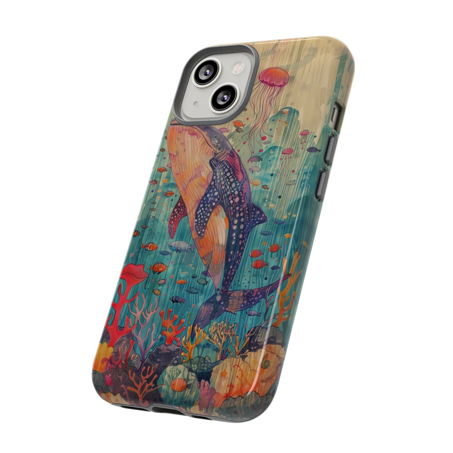 Whale Shark, Turtle, Manta Ray Phone Case