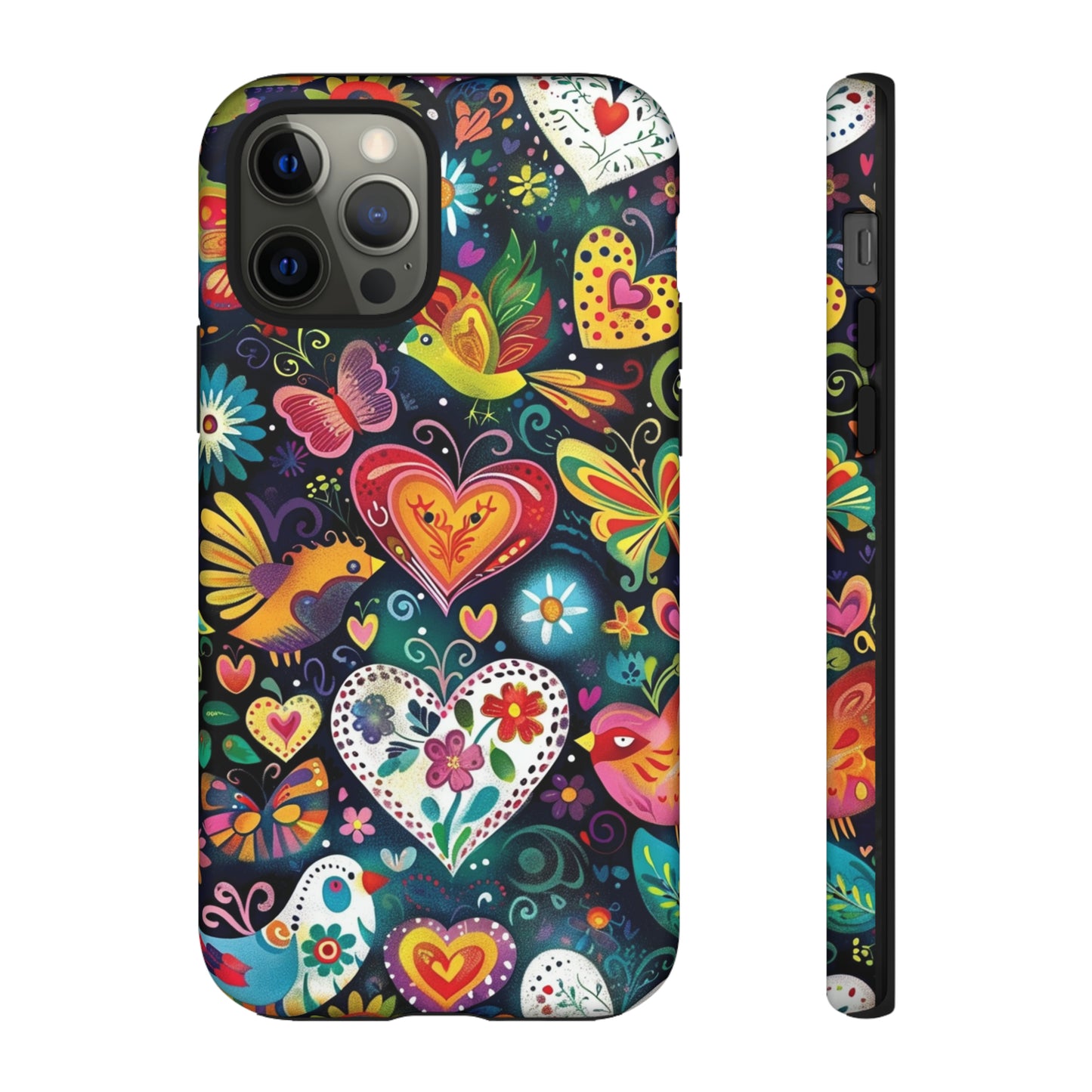 Floral Butterfly Magic Hearts Phone Case