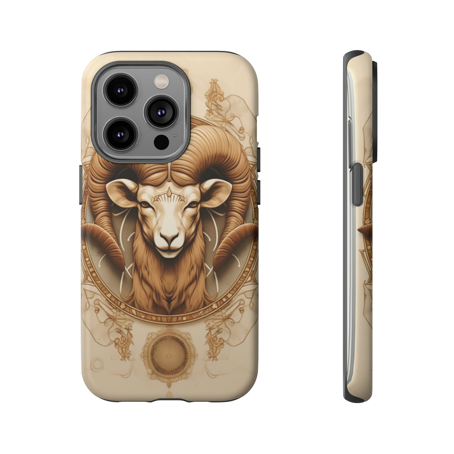 Aries Astrology Stained Glass Phone Case