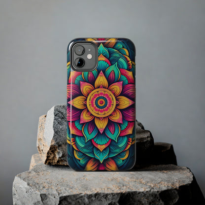 Cosmic Harmony: Rainbow Mandala | Spiritual Symmetry iPhone Case