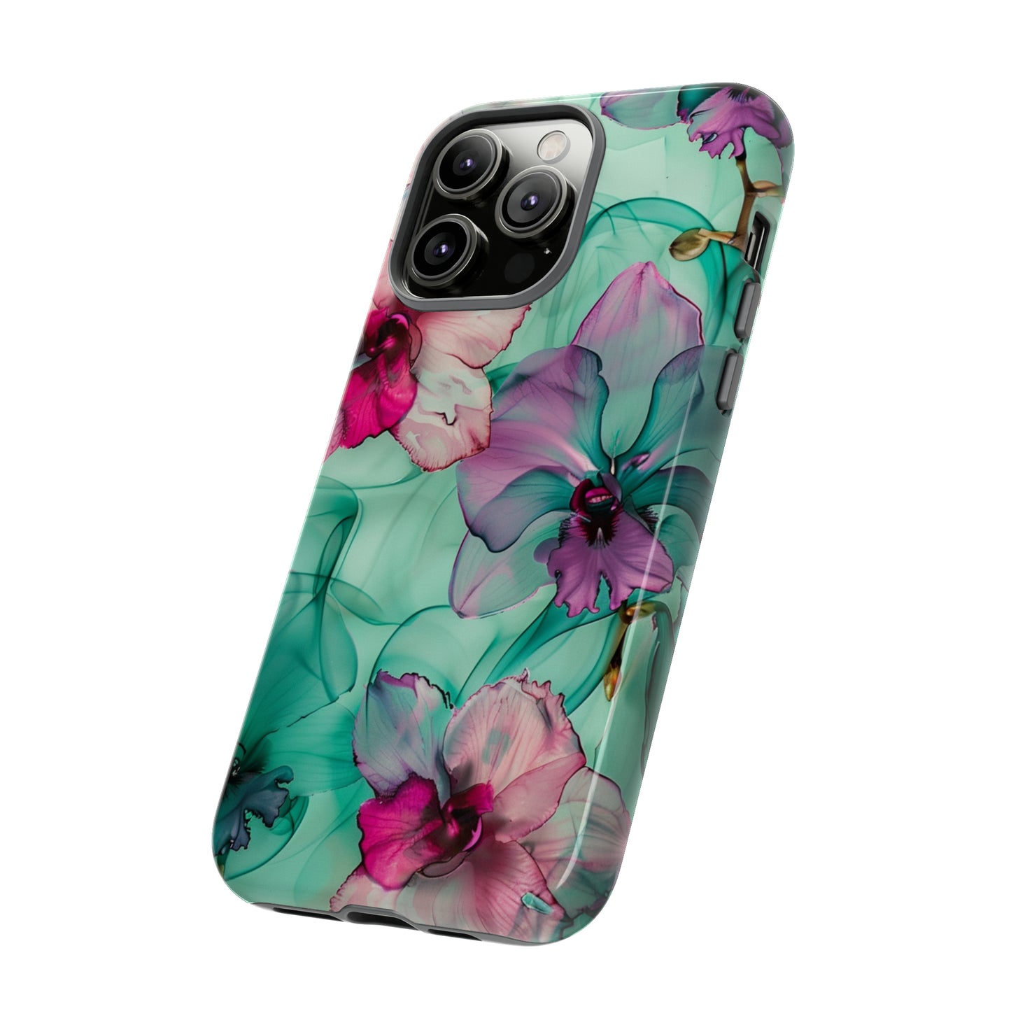 Watercolor Floral Orchids Phone Case