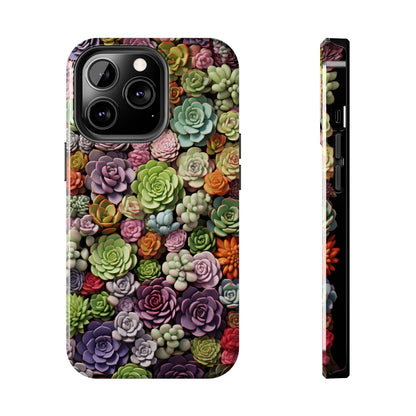 Succulent Desert Cactus Floral iPhone Case | Embrace the Beauty of Arid Elegance