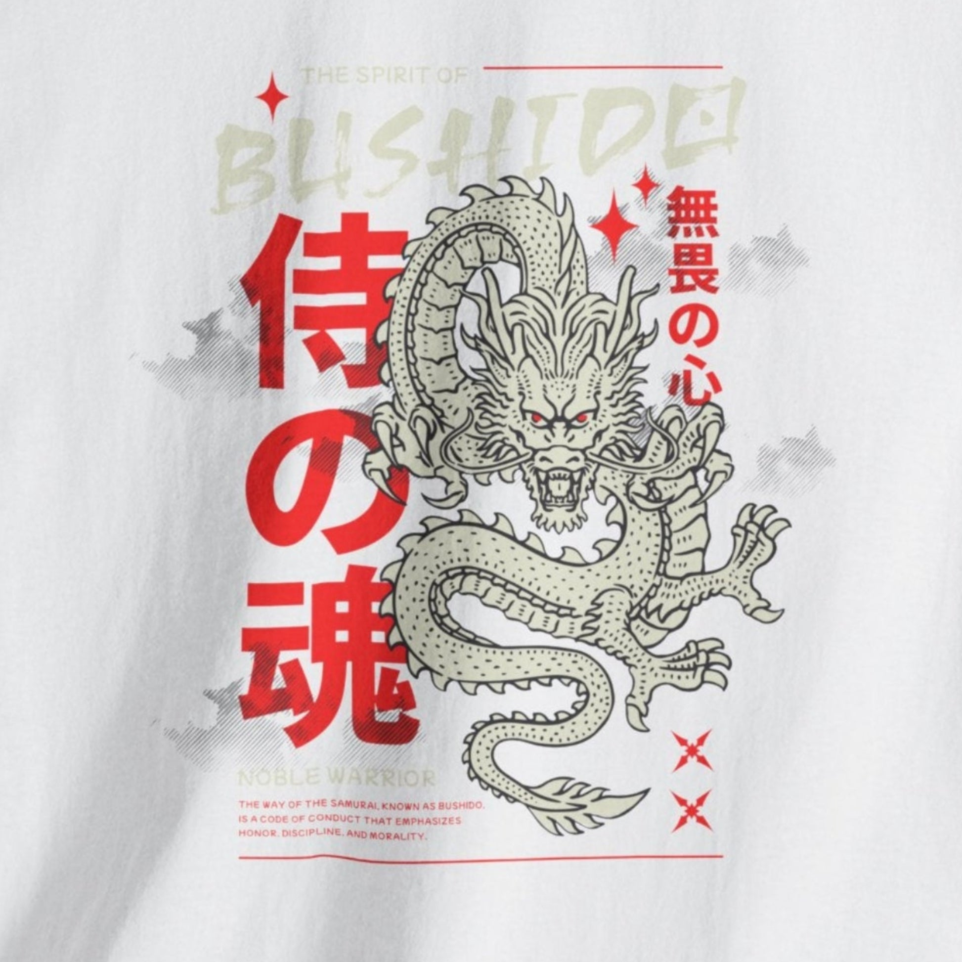 bushido dragon samurai t shirt