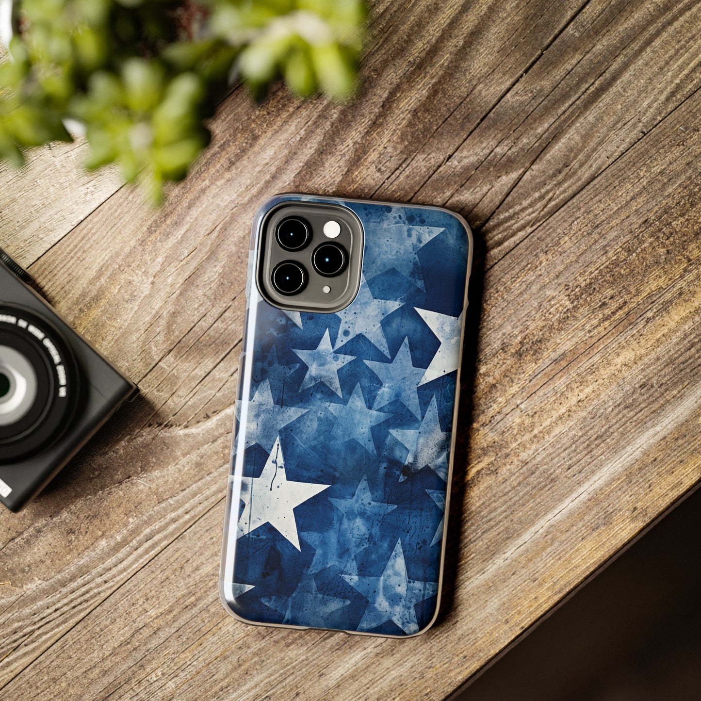 Starry Nights: Denim Dreams | Celestial Star-Patterned iPhone Case