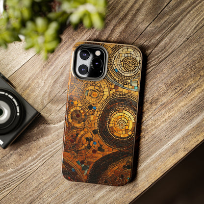 Golden Spiral Tile iPhone Case | Add Glamour and Elegance to Your Device