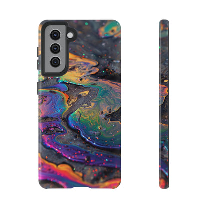 Opalescent Marbled Holographic Print Phone Case