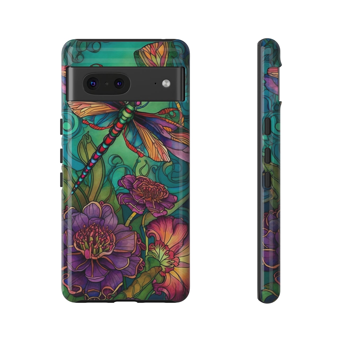 Art Nouveau Dragonfly - A Timeless Symbol of Elegance for Google Pixel, iPhone, and Samsung Cases