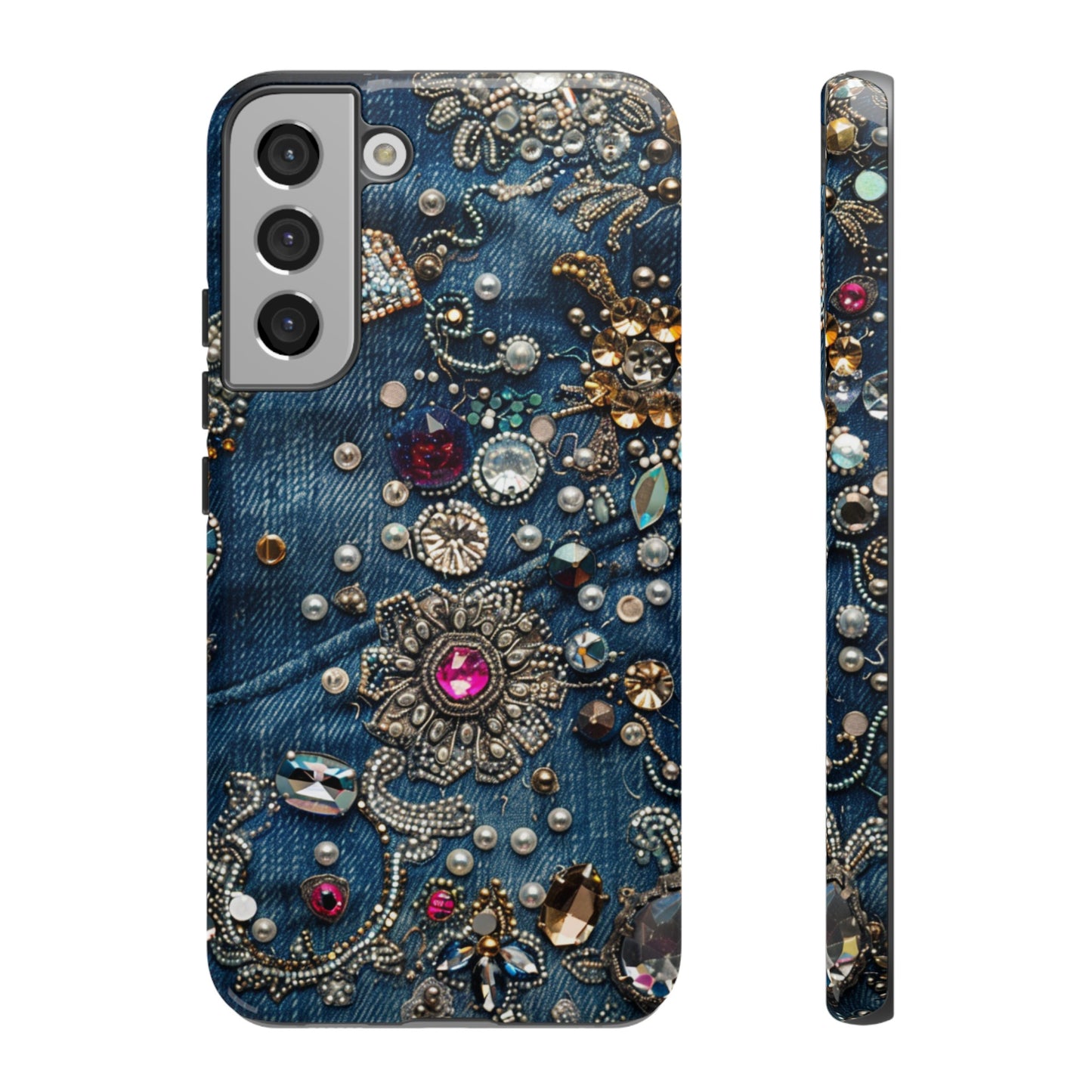 Blue Jean Queen Rhinestone Bling Phone Case