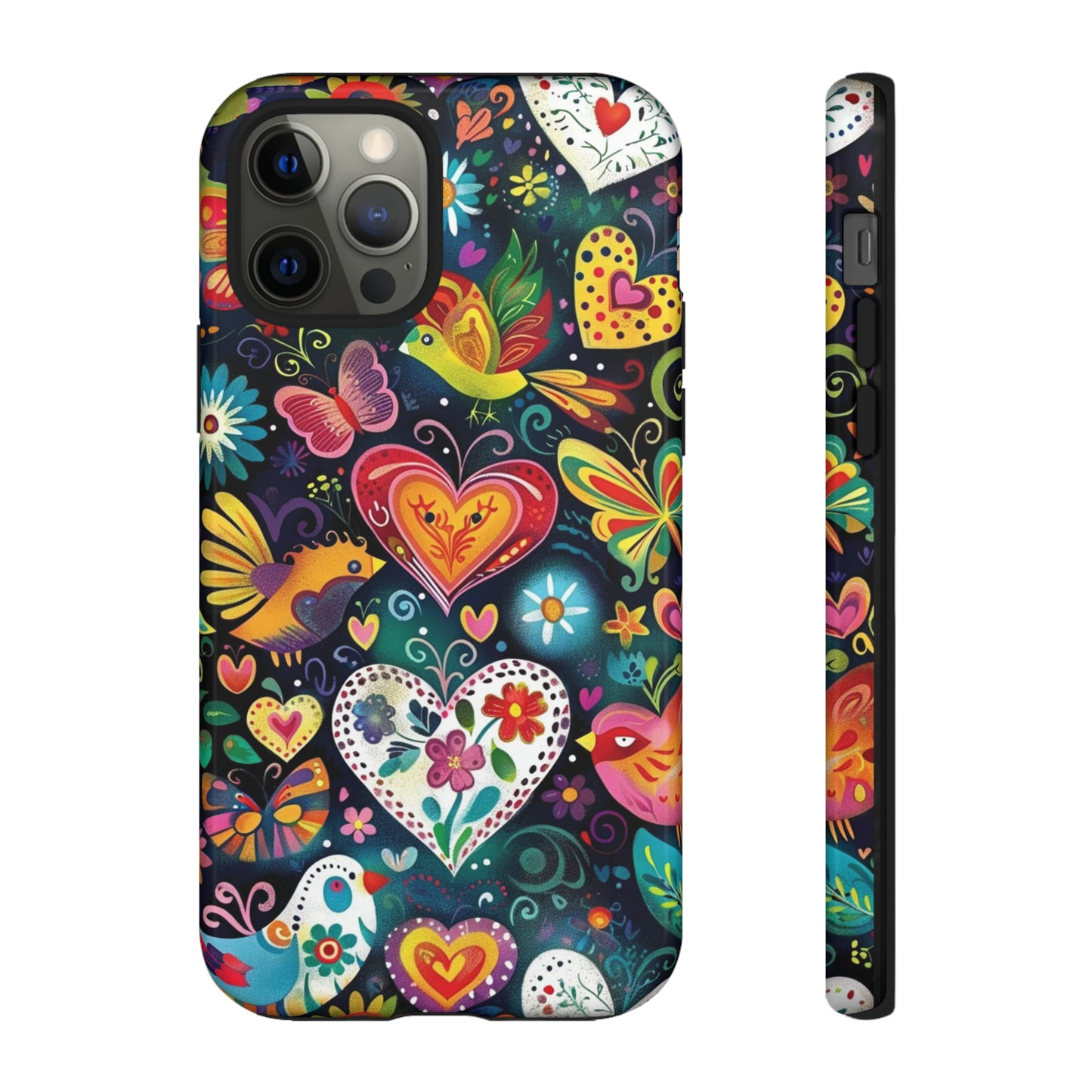 Floral Butterfly Magic Hearts Phone Case