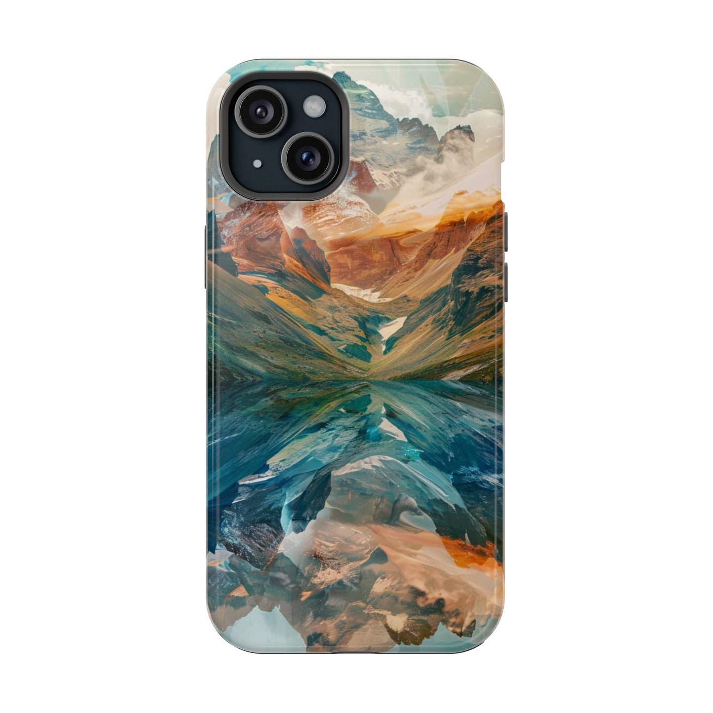 Reflections Mountain Sunset Lake MagSafe Phone Case