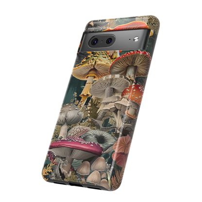 Vintage Illustration Mushroom Collage Phone Case