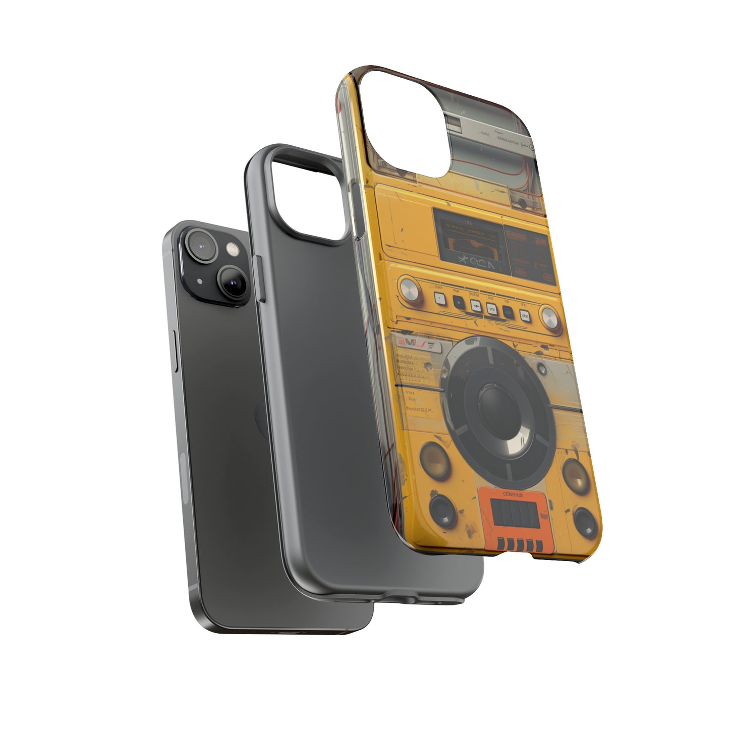 Cyberpunk Techno Gadget Walkman: Premium Phone Tough Case for iPhone, Samsung Galaxy, and Google Pixel