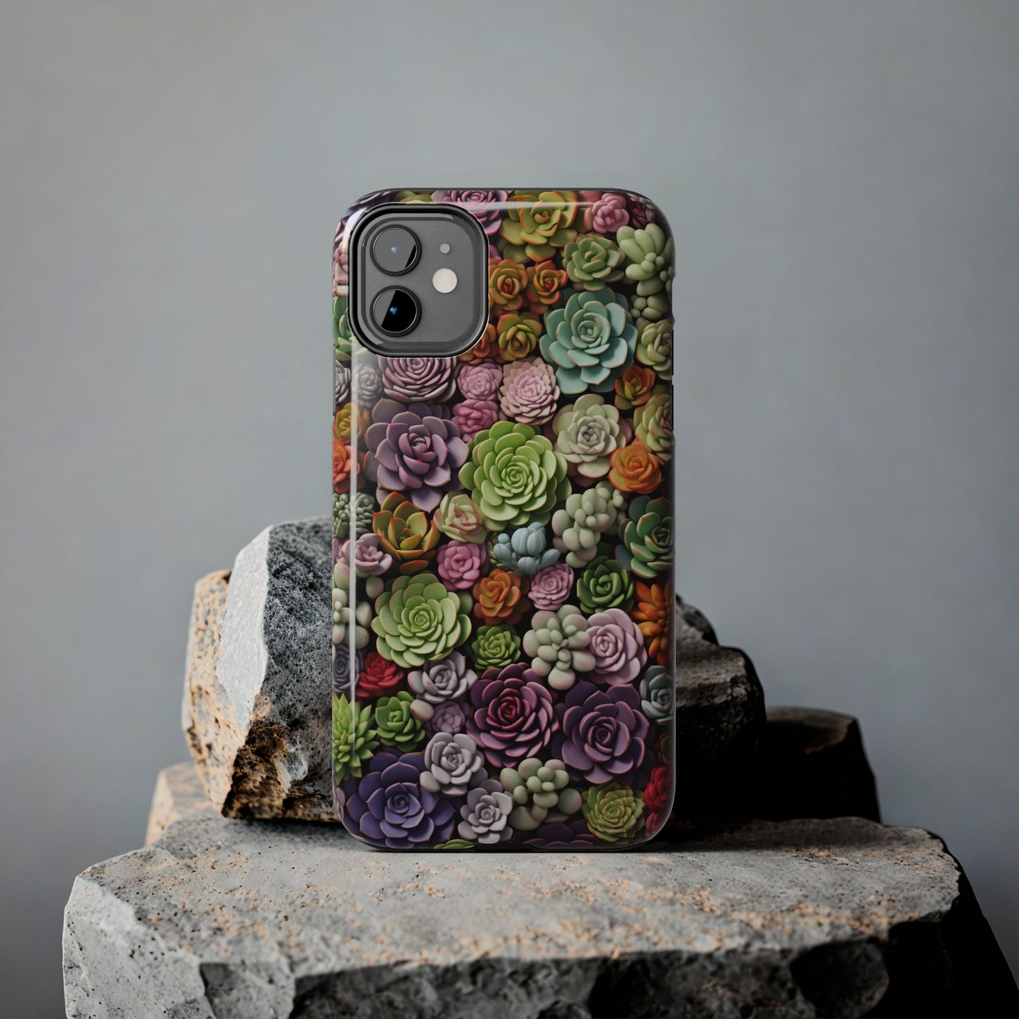 Succulent Desert Cactus Floral iPhone Case | Embrace the Beauty of Arid Elegance