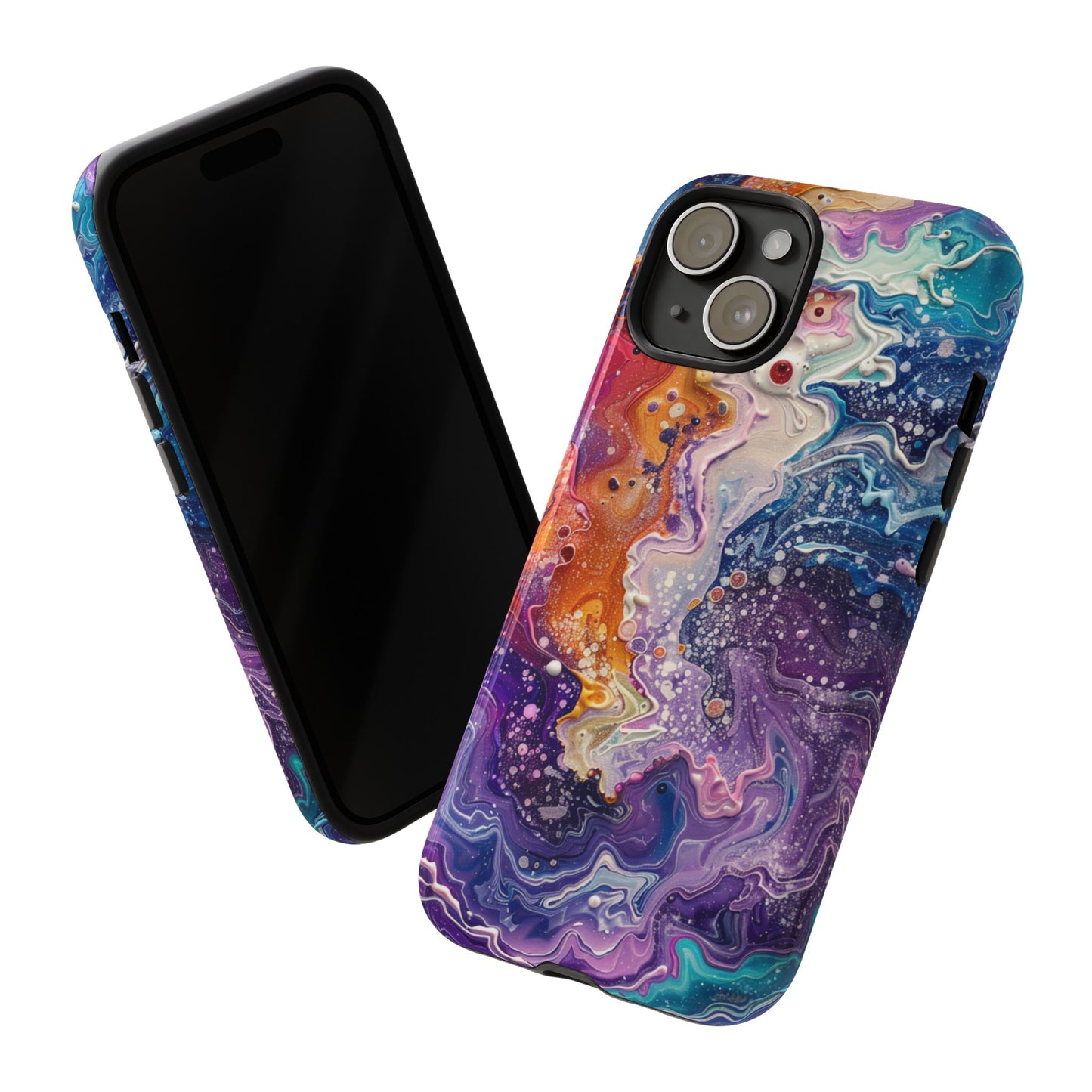 Trippy Psychedelic Color Waves iPhone Case 
