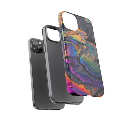 Opalescent Marbled Holographic Print Phone Case