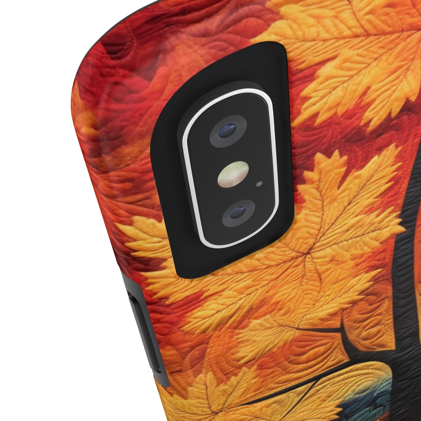 Autumn Forest Embroidered iPhone Case