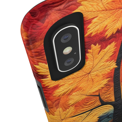 Autumn Forest Embroidered iPhone Case