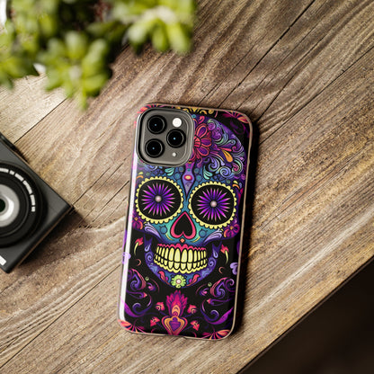 Sugar Skull iPhone Case | Dia de los Muertos Tough Case for iPhone 11, 12, 13