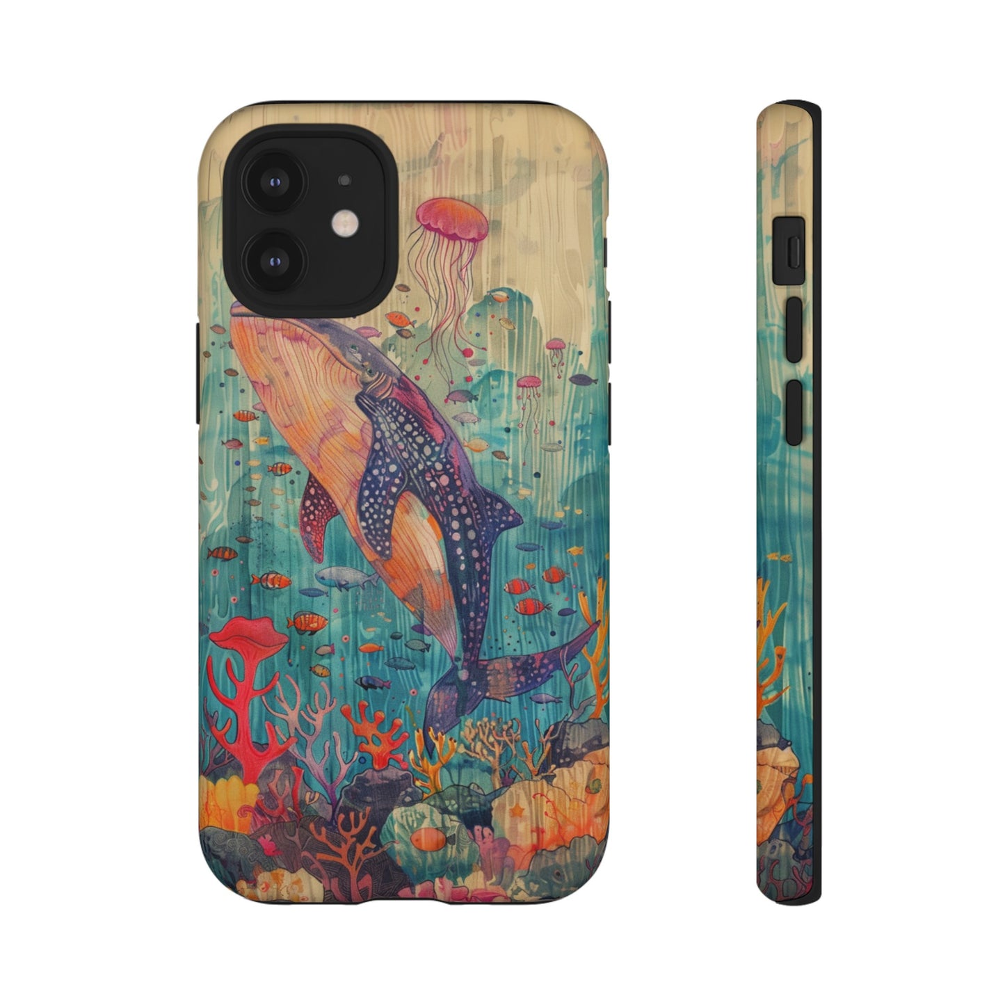 Whale Shark, Turtle, Manta Ray Phone Case