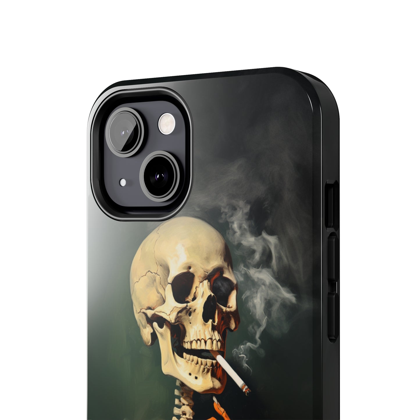 Smoking Skull iPhone Case | Edgy Style with a Mysterious Vibe for iPhone 11, 12, 13, 14, SE 2020 & Mor