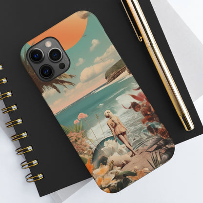 A Day at the Beach iPhone Tough Case | Embrace the Serenity of Coastal Living with Reliable Protection