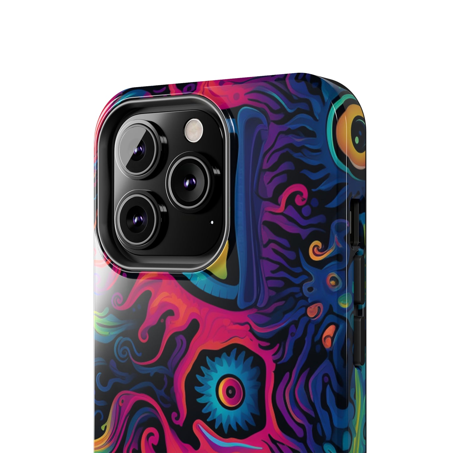 Psychedelic Art: The Eyes Upon Us iPhone Case | Embrace the Mystique of Trippy Visuals