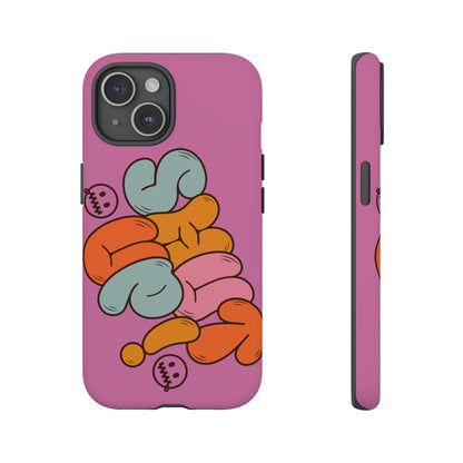 Shut Up Phone Case | Warm Retro Psychedelic Colors | For iPhone, Pixel, Samsung