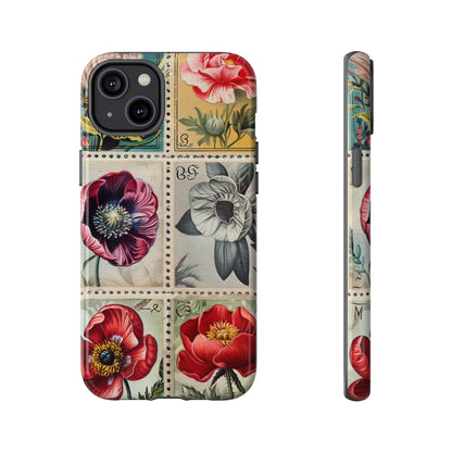 Vintage Floral Stamps Phone Case