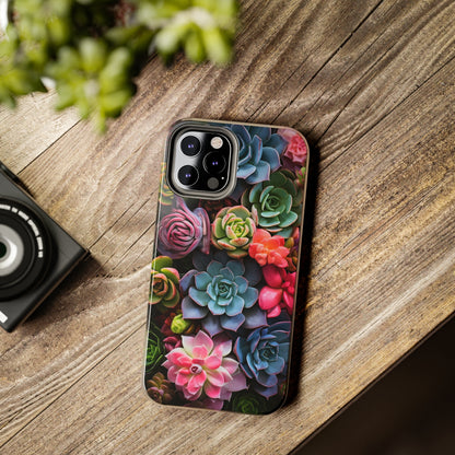 Succulent Desert Cactus Floral iPhone Case | Embrace the Beauty of Arid Elegance