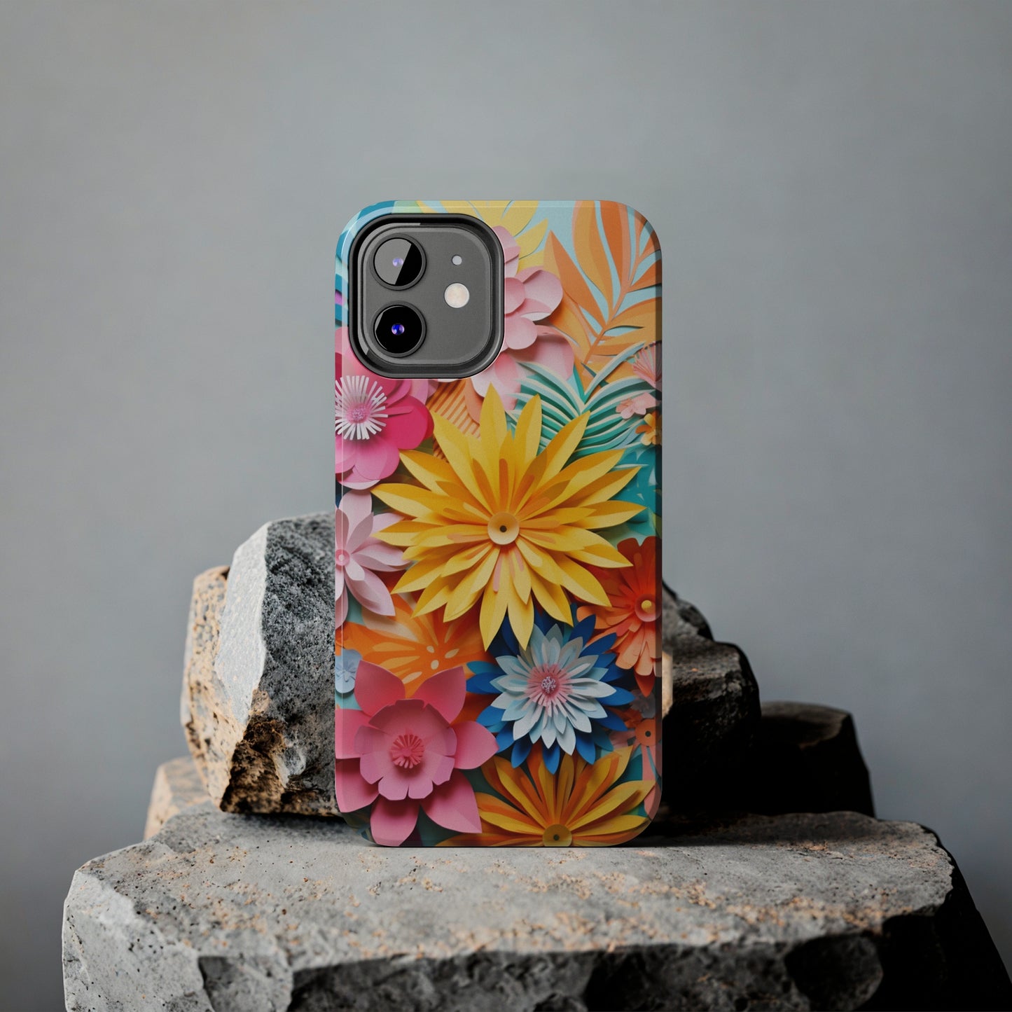 iPhone 12 Pro Max Artistry: Paper Floral Design – Crafted Elegance for iPhone 13 Pro and iPhone XR Enthusiasts