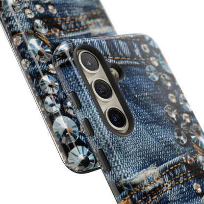 Blue Jean Queen Rhinestone Bling Phone Case