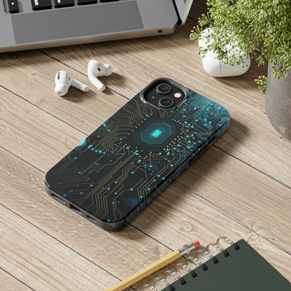 Neon Nexus: Cyberpunk Circuit Board | Futuristic Tech-Inspired iPhone Case