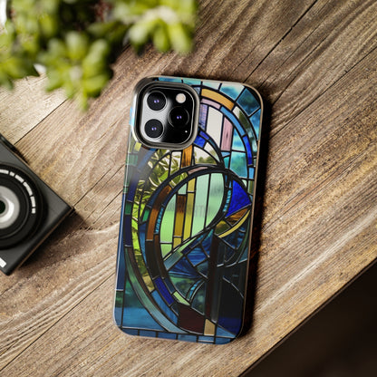 Stained Glass Floral: Art Deco Delight | Boho Chic Tough Case for iPhone & Samsung Galaxy Models