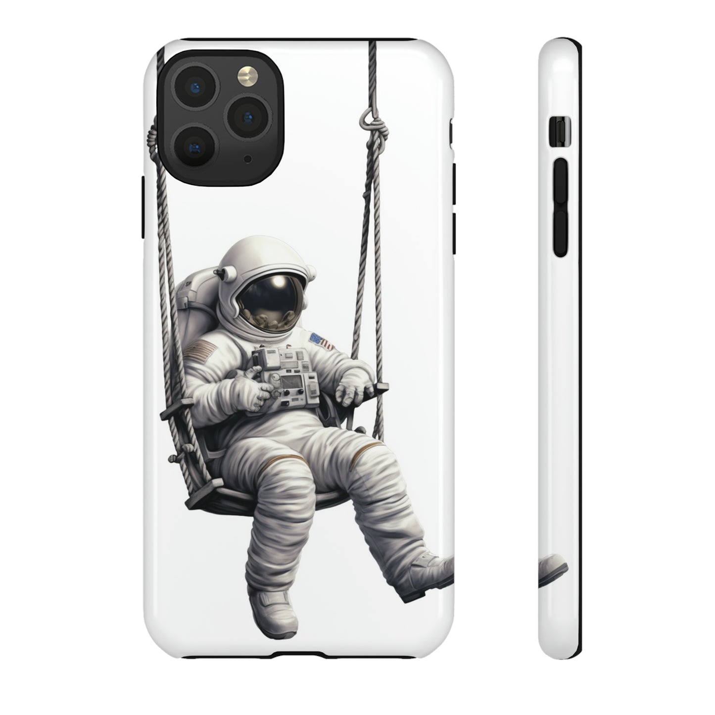 Astronaut on a Swing Phone Case