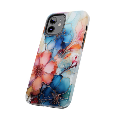 Marbled Watercolor iPhone Case | Embrace the Mesmerizing Multicolor Art