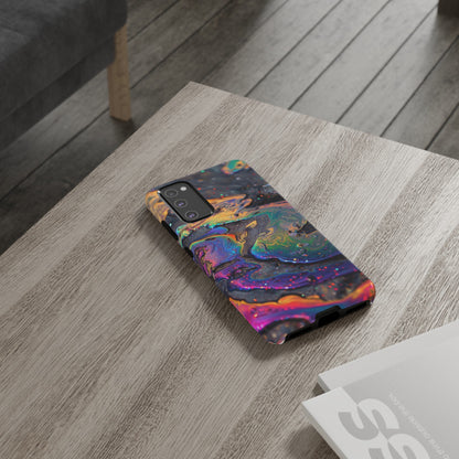 Opalescent Marbled Holographic Print Phone Case